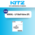 800XL - LF Brass Ball Valve - K-Press (P) - ITM