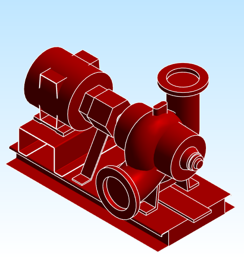 BG VSX Double Suction Split Case Pump VSCS 16x18x19