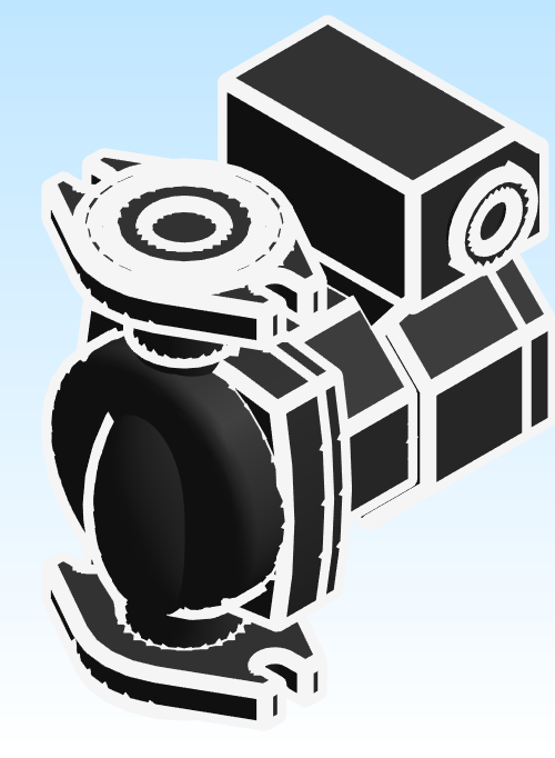 BG In Line Circulator Pump Series ecocirc 20 18 Flanged