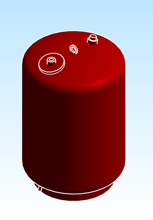 BG Vertical Pressurized Expansion Tank Series B