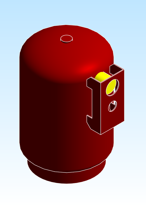 BG Vertical Pressurized Expansion Tank Series D D15 D280