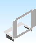 Bracket Stud Mount (Steel City) SSFSH