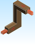 Busbar Elbow Combination CUR EI CRB Copper IEC