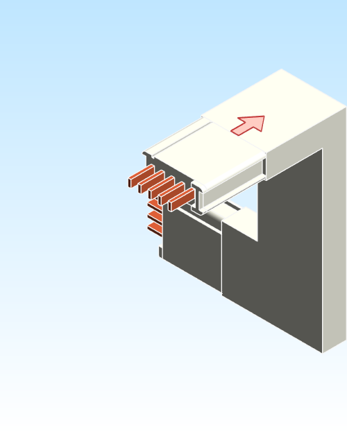 Busbar Elbow Combination CDL EI MPB3 Copper
