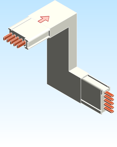Busbar Elbow Combination CDR EI MPB3 Copper