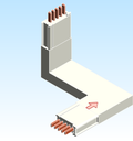 Busbar Elbow Combination CLU EI MPB3 Copper