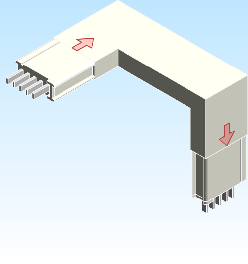 Busbar Elbow Combination CRD EI MPB3 Aluminum