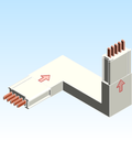 Busbar Elbow Combination CRU EI MPB3 Copper