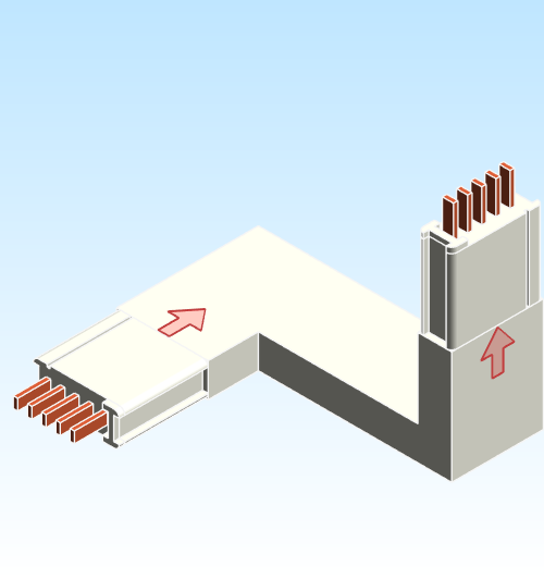 Busbar Elbow Combination CRU EI MPB3 Copper