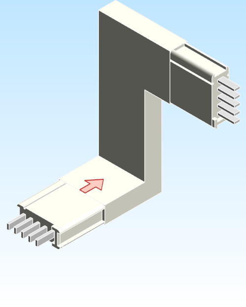 Busbar Elbow Combination CUR EI MPB3 Aluminum