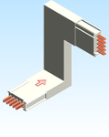 Busbar Elbow Combination CUR EI MPB3 Copper
