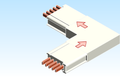 Busbar Elbow Edgewise EL EI MPB3 Copper