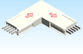 Busbar Elbow Edgewise ER EI MPB3 Aluminum