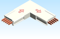 Busbar Elbow Edgewise ER EI MPB3 Copper