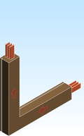Busbar Elbow Flatwise FED EI CRB Copper IEC