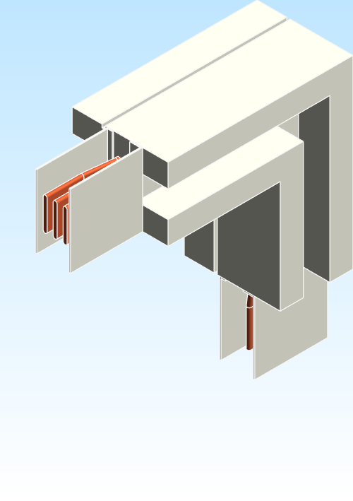 Busbar Elbow Flatwise FED EI HPB Copper UL
