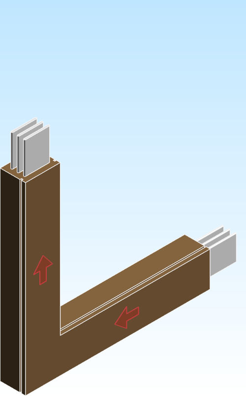 Busbar Elbow Flatwise FEU EI CRB Aluminum IEC