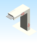 Busbar Flange Elbow Flatwise CDP EI MPB3 Aluminum