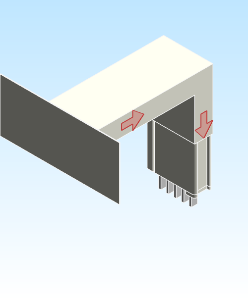 Busbar Flange Elbow Flatwise CPD EI MPB3 Aluminum