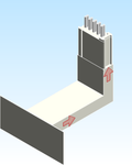 Busbar Flange Elbow Flatwise CPU EI MPB3 Aluminum