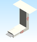 Busbar Flange Elbow Flatwise CUP EI MPB3 Aluminum
