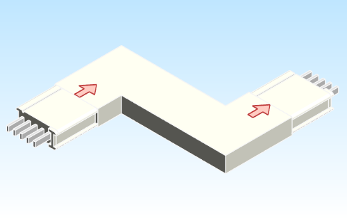 Busbar Offset Edgewise EOR EI MPB3 Aluminum