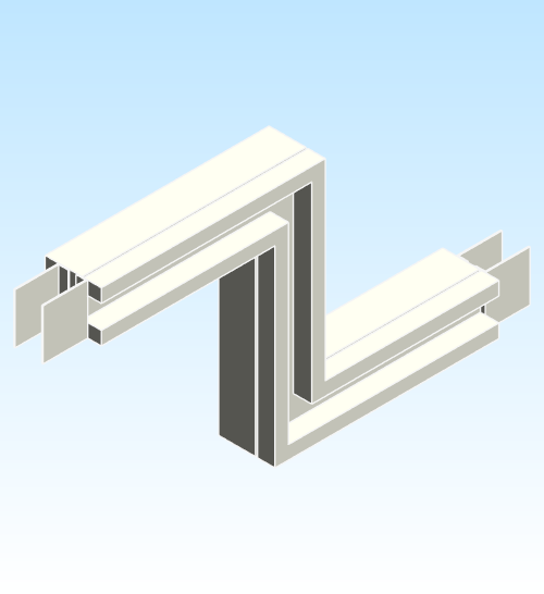 Busbar Offset Flatwise EI HPB Aluminum IEC Legacy