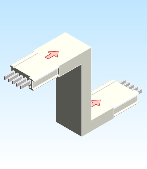 Busbar Offset Flatwise FOD EI MPB3 Aluminum