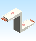 Busbar Offset Flatwise FOD EI MPB3 Copper