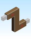 Busbar Offset Flatwise FOU EI CRB Aluminum IEC