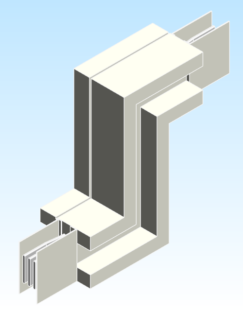 Busbar Offset Flatwise FOU EI HPB Aluminum IEC