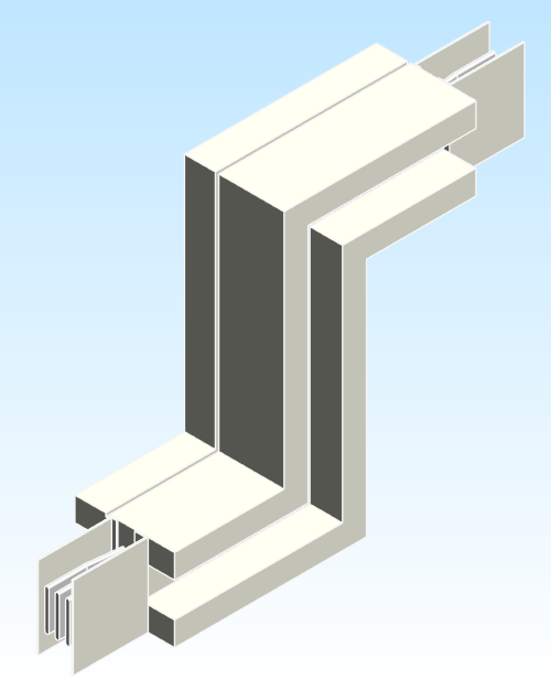 Busbar Offset Flatwise FOU EI HPB Aluminum UL