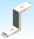 Busbar Offset Flatwise FOU EI MPB3 Aluminum