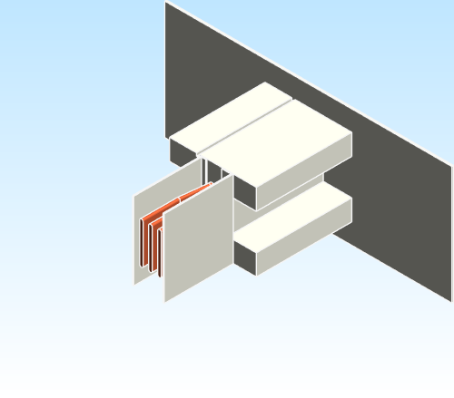 Busbar Panel Flange EI HPB Unpainted Copper IEC