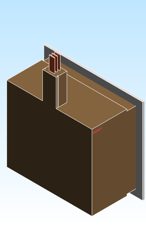 Busbar Panel Flange Flatwise T7 EI CRB Copper IEC