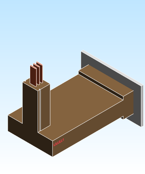 Busbar Panel Flange Flatwise T9 EI CRB Copper IEC