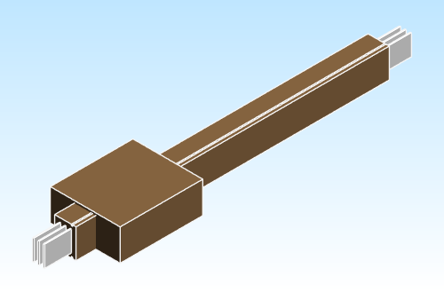 Busbar Straight Distribution EI CRB Aluminum IEC