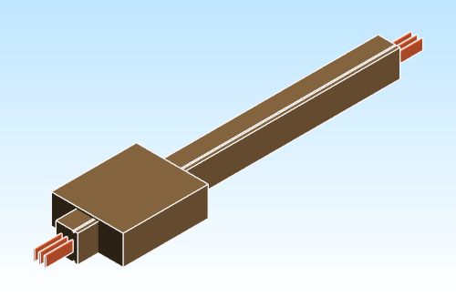 Busbar Straight Distribution EI CRB Copper IEC