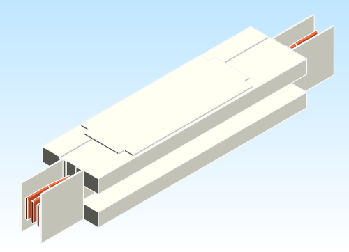 Busbar Straight Distribution EI HPB Copper UL