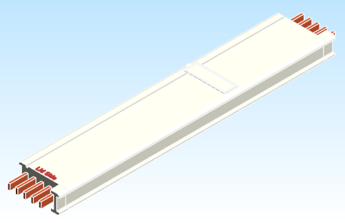 Busbar Straight Distribution EI MPB3 Copper