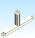 Busbar Tee Flatwise EI HPB Aluminum IEC Legacy