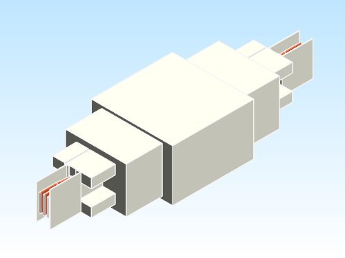 Busbar Unit Expansion EI HPB Unpainted Copper IEC