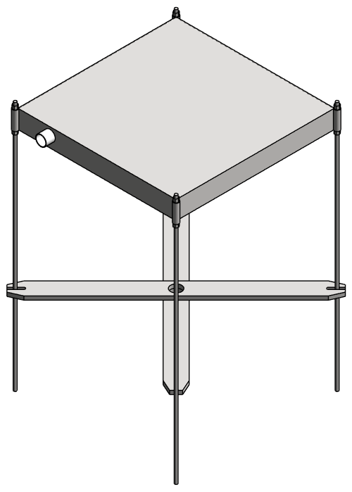Ceiling Mounted Equipment Platform HOLDRITE Quick Stand SWHP