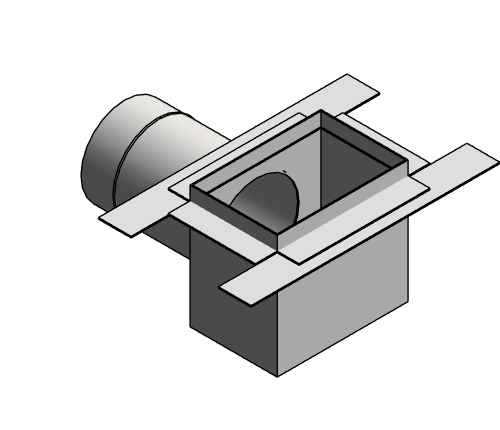 Constant Exhaust Box Round Duct Aldes CEB3 WS