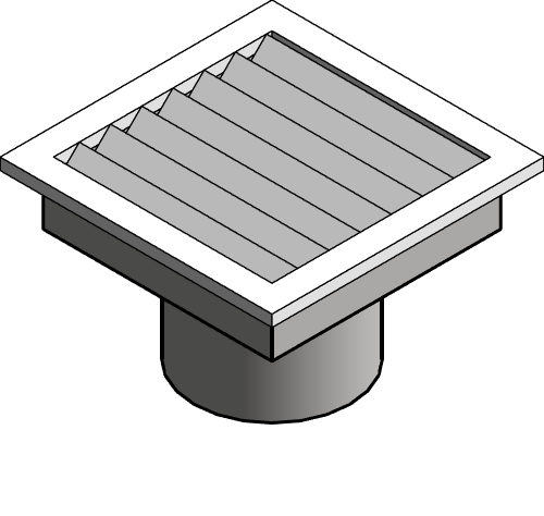 Constant Exhaust Register Round Duct Aldes CER3 R
