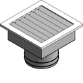 Constant Exhaust Register Round Duct Aldes CER3 S