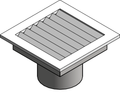 Constant Supply Register Round Duct Aldes CSR3 R
