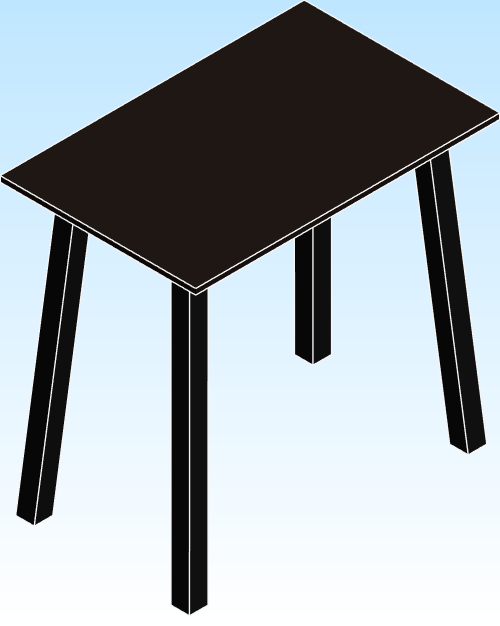 Desking Fully Boden Fixed Height Standing Desk Bamboo