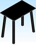 Desking Fully Boden Fixed Height Standing Desk EcoTop
