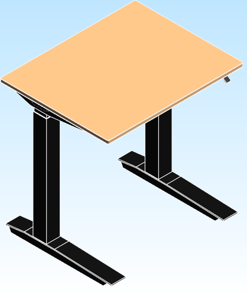 Desking Fully Jarvis Standing Desk Bamboo